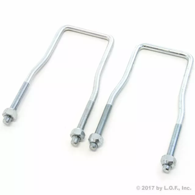 2 Spare Tire Carriers Zinc Plated U-Bolt Holder Bracket Side Mount for 4 - 5 Lug