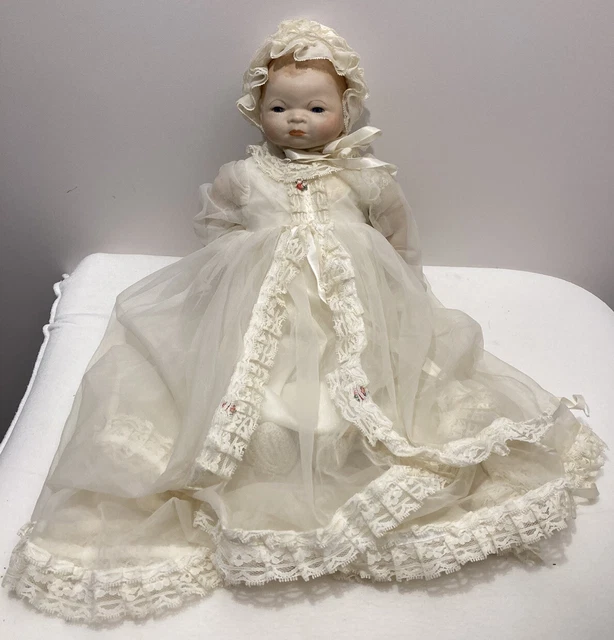 Bisque/Porcelain Cloth 16 1/2” Copr by Grace S Putnam Doll