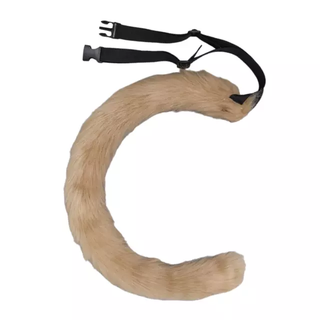 Accessori per costumi da carnevale in peluche con coda di gatto lunga per