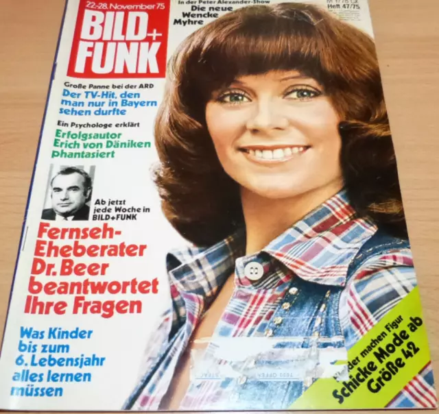 Bild und Funk Nr.47/1975  Wencke Myhre