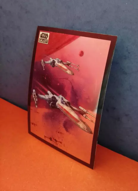 2022 Topps Star Wars Chrome Galaxy X Wing Starfighters base set card n°12