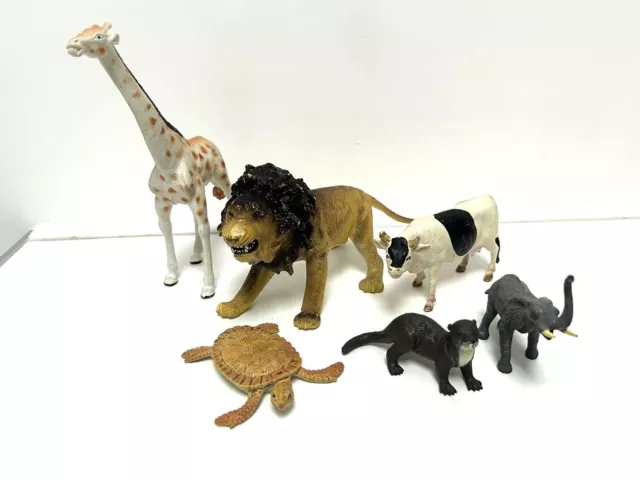 ELC Plastic Safari Farm Animals Early Learning Centre AAA Bundle X6 Vintage Toys