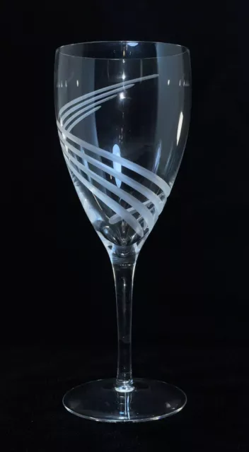 LENOX WINDSWEPT Cut Lead Crystal Water Goblet Signed