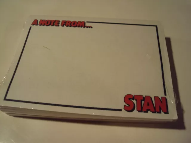 Vintage Post it notes Personalized 1989 Made in USA "Stan" Sealed NOS