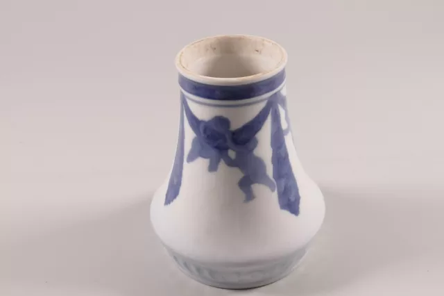 Royal Copenhagen Vase Weinachten 1917 Jule 1917 Blau Höhe 11cm. 2