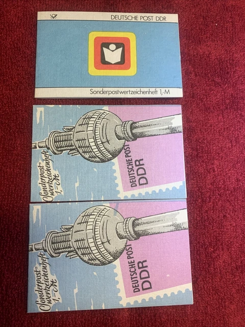 DDR Sondermarken-Heftchen SMHD 35, 36ab, bb