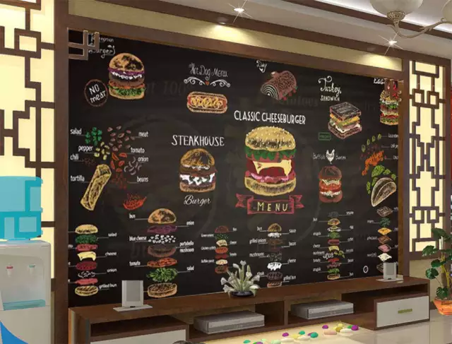 Delicious Hamburger 3D Full Wall Mural Photo Wallpaper Printing Home Kids Decor