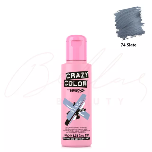 CRAZY COLOR Semi-Permanent Conditioning Hair Dye Colour Cream Tint 100ml *NEW*