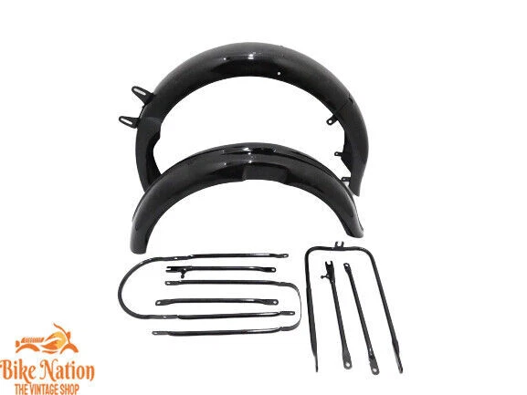 Garde-chaîne Pour BSA M20 M21 - Avec Pince De Fixation En Acier Noir - Neuf
