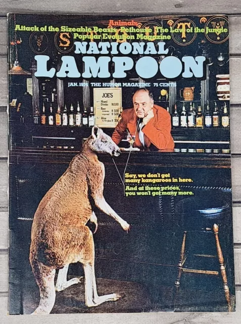 National Lampoon January 1974 Humor Magazine Comic Humour Parody Pethouse Animal