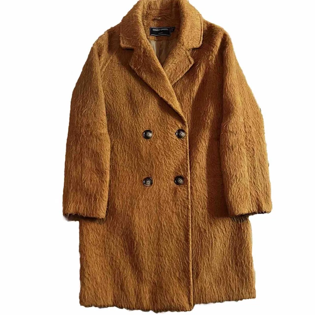 Mustard boucle sale coat