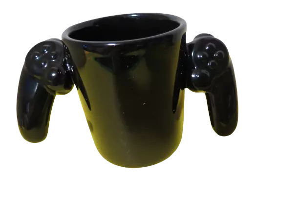 Game Over Ceramic Coffee Tea Mug Video Controller Shaped PS4 Big Mouth