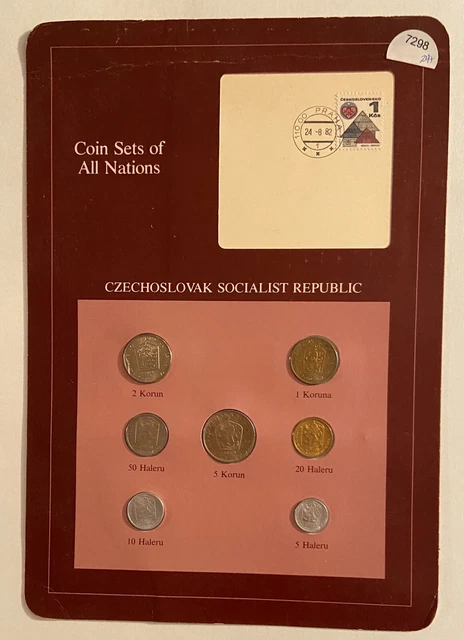 Coin Sets Of All Nations **CZECHOSLOVAK** Franklin Mint 1982 NEW      #7298