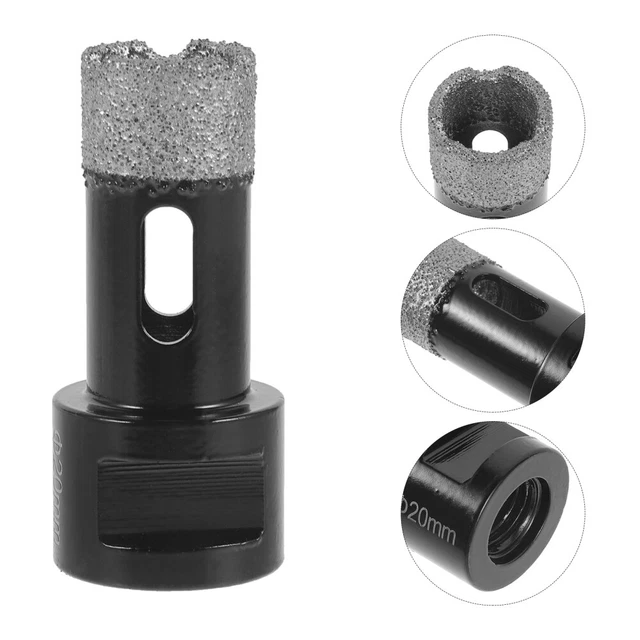 Punte Trapano Diamantate M14 Da 6 Mm A 35 Mm. Perfora Fori Su Piastrelle, Marmo, Grano E Pietra. Utilizzare Con Smerigliatrice Angolare - Foto 3