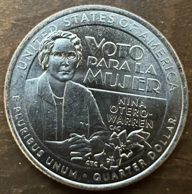 QUARTER DEFECT 2022 NINA ORTERO WARREN - VOTO PARA LA MUJER- Extremely Rare