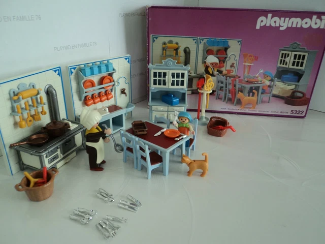 Set Playmobil Vintage Série Rose époque 1900 - Buffet Salle à Manger 5320 De 1989, Occasion