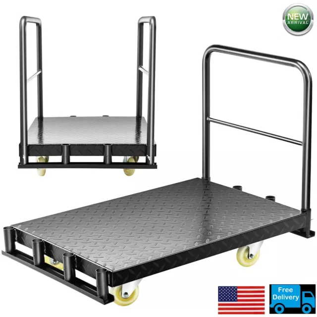 TECSPACE 2 in 1 37.4" L x 24" W Steel Panel Truck Cart with 2000 lbs Capacity