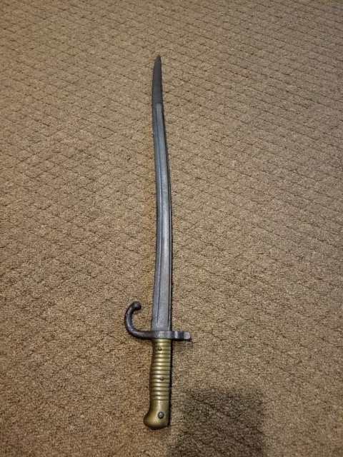 Vintage French M1866 Chassepot Yataghan Sword Bayonet