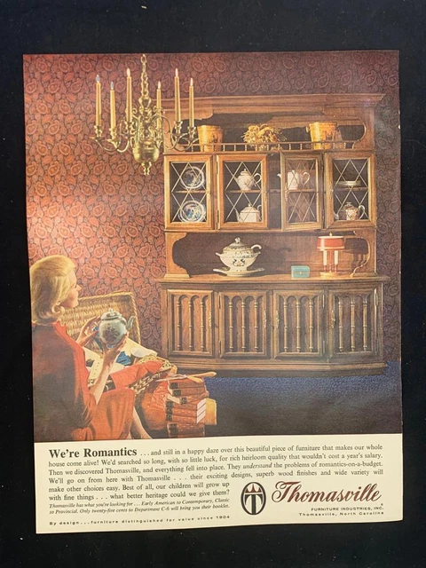 Magazine Ad* - 1965 - Thomasville Furniture - Mid Century Modern