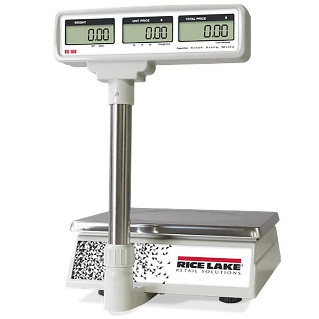 Rice Lake, RS-130, Price Computing Scale with Pole Display, 30 lb x 0.01 lb NTEP