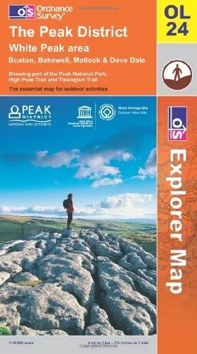 The Peak District (Explorer Maps) (Explorer Maps): Sheet OL24 (OS Explorer Map)