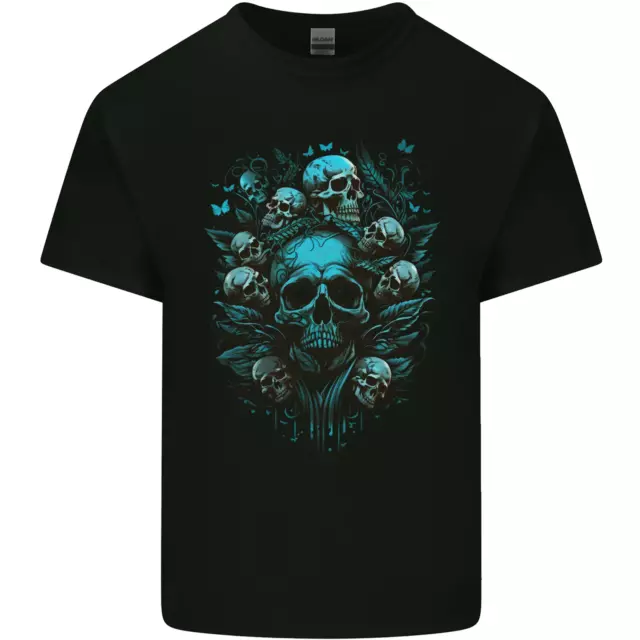 Skull Tree Gothic Heavy Metal Rock Music Biker Kids T-Shirt Childrens