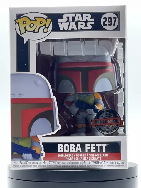 Retro Vintage Boba Fett STAR WARS 297 FUNKO POP VINYL NEW in Box