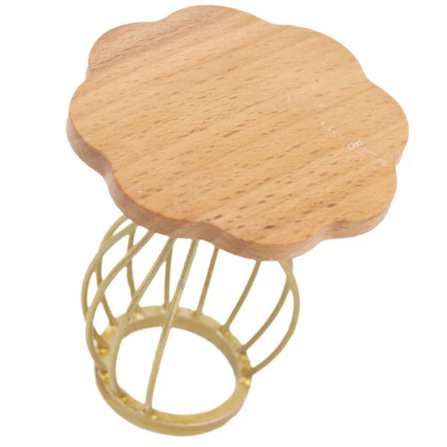 Miniature Coffee Table Dollhouse Wooden Furniture Decor Dining Dressing Toys