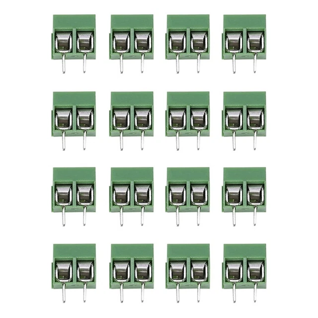 80Pcs Pole 5mm Pitch PCB Mount Screw Terminal 8A 250V O1C3