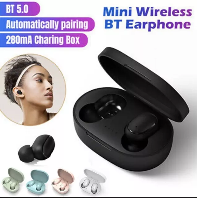 A6S TWS Stereo Airdots Headset Bluetooth 5.0 Earphone Headphone Earbuds Sport