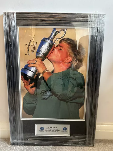 JOHN DALY Signed Autograph Photo •  Fan Gift Signature Print GOLF 1995 OPEN