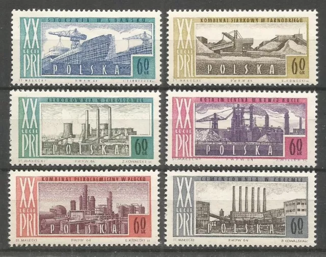 Polonia 1964 - 20 Aniversario De La Republica** Mnh