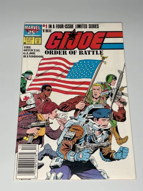 G.I. Joe Order of Battle Comic Book #1 Marvel Comics 1986 Newsstand Edition