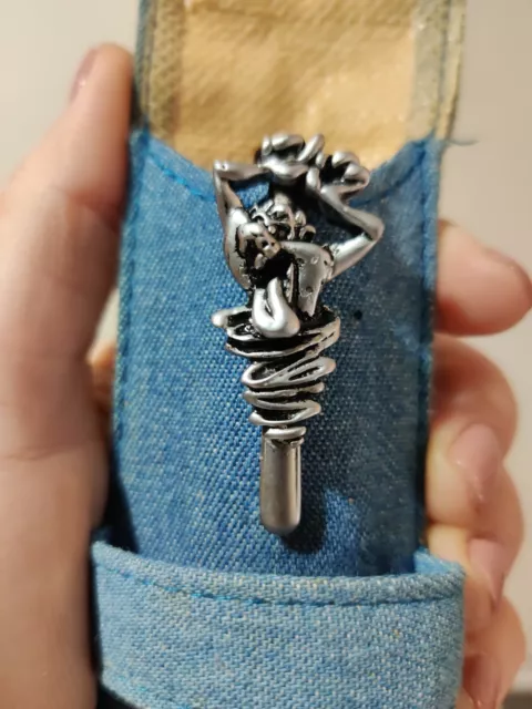 Vintage Looney Tunes Warner Bros Tasmanian Devil Taz Metal Pen With Holder Vintage Looney Tunes Warner Bros Tasmanian Devil Taz Metal Pen With Holder