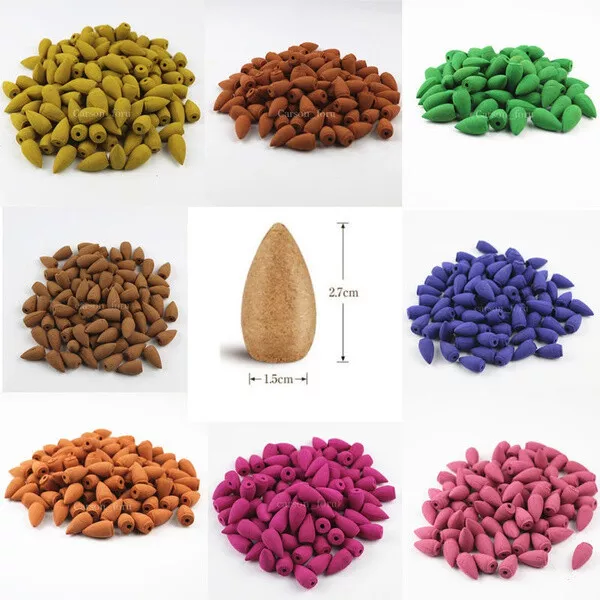 Backflow Incense Cones - Genuine Indian Back Flow Cones-Home Fragrance -FREE P&P