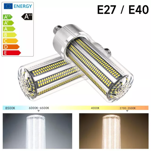 LED E27 E39 warm kalt weiß glühbirne birnen watt 25W-200W lampe mais mit lampen