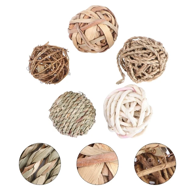 5Pcs squirrel molar balls Hamster Kauen Spielzeug Zähne Schleifen Spielzeug
