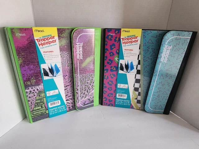 Trapper Keeper Binder Retro Portfolio LOT of 2