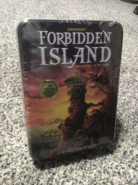 Forbidden Island Board Game 100% complete Gamewright Adventure 2-4 Players