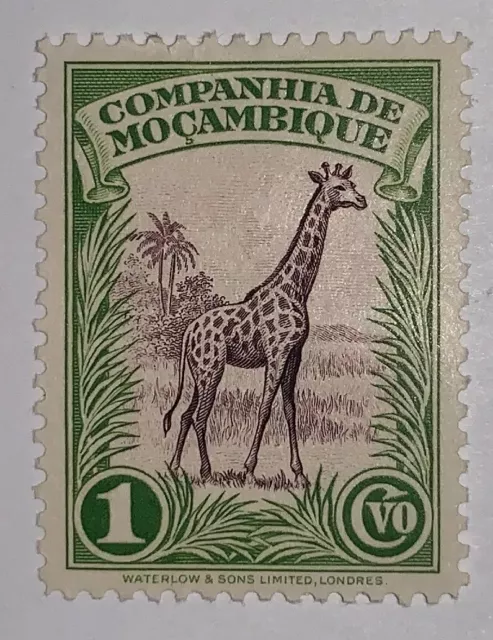 Timbres De Voyage : 1937 Mozambique Company Scott# 175 Mogh Animal Topique (Girafe) 3