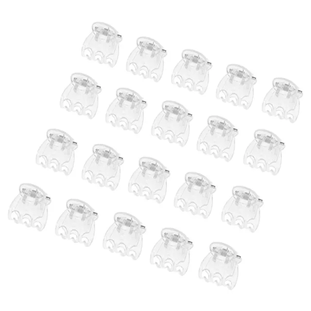 50Pcs Clear 6 Claws Orchid Clips Plastic Butterfly Orchid Support Clear Fi-ot