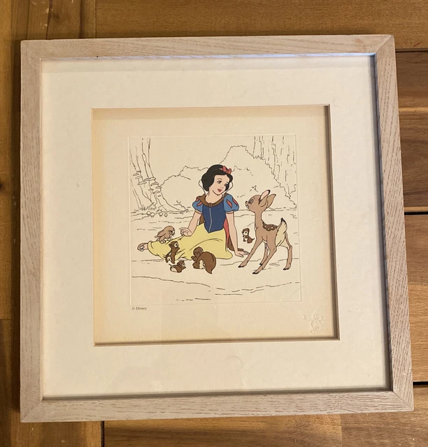 DISNEY TREASURES SNOW White And The Seven Dwarfs Limited Edition Framed ...