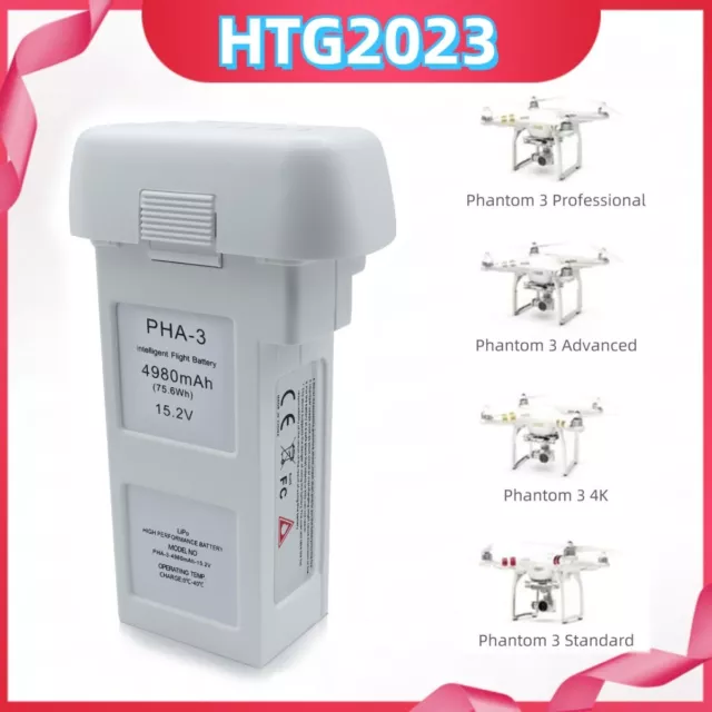 Neu 15.2V 4980mAh Akku für DJI Phantom 3 Professional Standard Advanced Drone DE