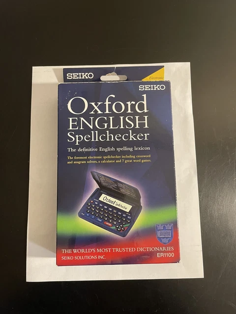 Seiko Oxford Electronic Spellchecker - ER1100 - Crossword Anagram Solver & Games