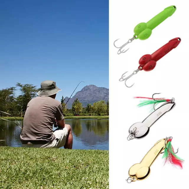 PENIS FISHING LURES Tackle Hook Dick Spinner Spoon Pike VIB Wobble Tackle  AU £2.45 - PicClick UK
