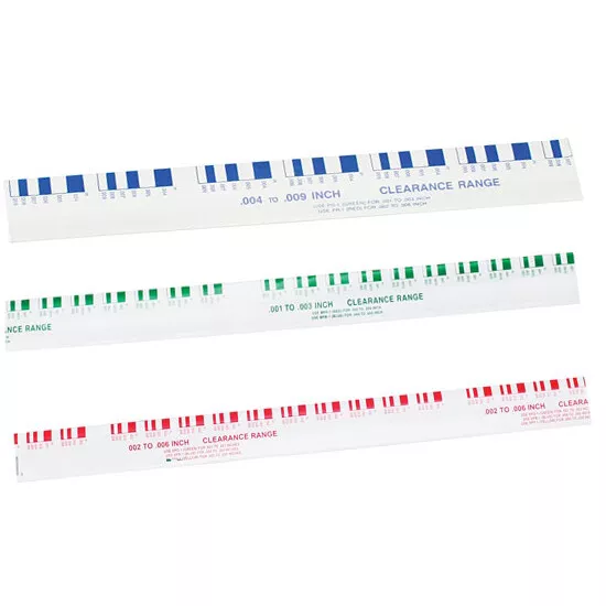 Plastigauge Kit for Bearing Clearance, Blue, Green and Red