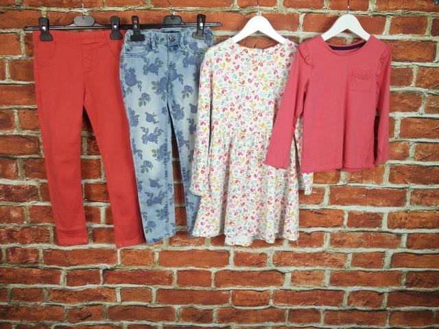 Girl Bundle Age 5-6 Years M&S Gap Mothercare Etc Chino Jeans T-Shirt Dress 116Cm
