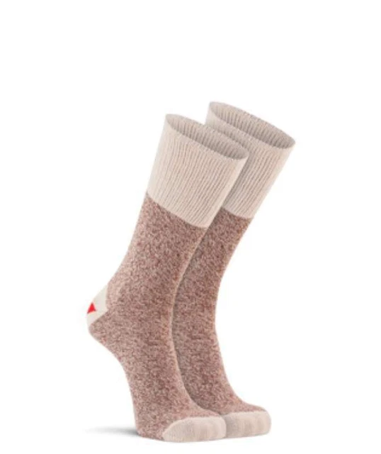 1 par de calcetines de mono tacón rojo Fox River - brezo marrón grande 087839010349