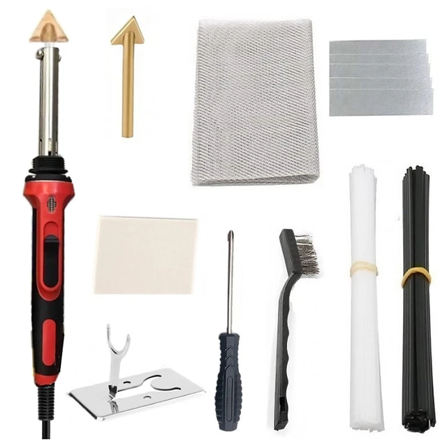 Soudure Plastique Kit Reparation Plastique Avec 7 Types 56 Baguettes De Soudage,100W 2 En Soudeur Plastique