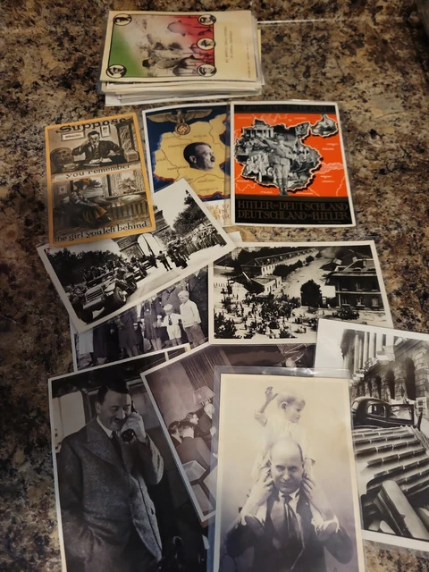 GERMAN VINTAGE WORLD War II Adolf Hitler Platz real photo postcard lot ...